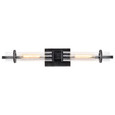 NUVO Lighting 60-6382 Donzi, 2 Light, Vanity Fixture, Iron Black Finish