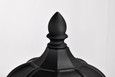 NUVO Lighting NUV-60-5943 East River Collection Outdoor 19.5 inch Post Light Pole Lantern - Matte Black Finish with Clear Water Glass