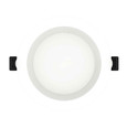 RAB WFRL4R9940120WS RECESSED DOWNLIGHTS 650 LUMENS WAFER EDGE-LIT 4 INCHES ROUND 90CRI 4000K 120V PHASE DIMMING WHITE SMOOTH