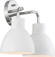 NUVO Lighting 60-6782 Sloan, 2 Light, Vanity, Polished Nickel Finish with Matte White Shade