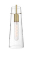NUVO Lighting 60-6860 Alondra, 1-Light, Mini Pendant Fixture, Vintage Brass Finish with Clear Glass