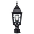 NUVO Lighting 60-4929 Banyan, 1-Light, 17in, Outdoor Post with Clear Water Glass