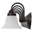 NUVO Lighting NUV-60-292 Ballerina - 7 Light - 48 in. - Vanity with Alabaster Glass Bell Shades