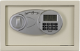 Amsec EST Series wall-mount home safe, front view, door closed, DL6000 electronic keypad
