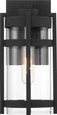 NUVO Lighting 60-6571 Tofino, 1-Light, Small Lantern, Textured Black Finish with Clear Glass