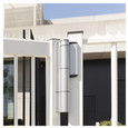 Locinox USA Hydraulic 180 Degree Self Closing Heavy Duty Gate Closer and Dino Hinge in One 330lbs Max