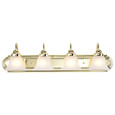 NUVO Lighting 60-330 Ballerina, 4-Light, 30in, Vanity with Alabaster Glass Bell Shades