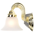 NUVO Lighting 60-330 Ballerina, 4-Light, 30in, Vanity with Alabaster Glass Bell Shades