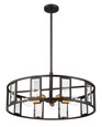 NUVO Lighting 60-6416 Payne, 5-Light, Pendant with Clear Beveled Glass