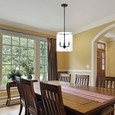 NUVO Lighting 60-7277 Sommerset, 3 Light, Pendant Fixture, Matte Black Finish with Clear Glass