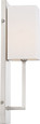 NUVO Lighting NUV-60-6691 Vesey - 1 Light - Wall Sconce - Brushed Nickel Finish with White Linen Shade