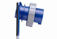 Leviton 330B6W 30 Amp, 250 Volt, 2P, 3W, Inlet North American Pin & Sleeve Inlet, Industrial Grade, IP67, Watertight - BLUE