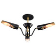 NUVO Lighting NUV-60-7296 Marc 3 Light Dinette - Matte Black Finish - Gold Accents