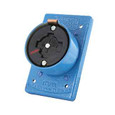 Leviton 25403 30 Amp-600 VAC / 20 Amp-250 Volt DC 4-Pole 5-Wire Grounding. Single Receptacle w/ Fiberglass Reinforced Nylon Interior w/ Cast Iron and Steel Shell. Fits FS or FD Boxes