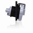 Leviton 420R5W 20 Amp, 600 Volt 3-Phase, 3P, 4W, Outlet North American Pin & Sleeve Receptacle, Industrial Grade, IP67, Watertight - BLACK