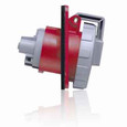 Leviton 320R7W 20 Amp, 480 Volt, 2P, 3W, Outlet North American Pin & Sleeve Receptacle, Industrial Grade, IP67, Watertight - RED