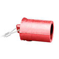 Leviton 19P22-R 19 Series Female Santoprene TPV Protective Cap, Ball Nose - RED