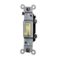 Leviton 2651-2I 15 Amp, 120 Volt, Toggle CO/ALR Single-Pole AC Quiet Switch, Residential Grade, Grounding, Side Wired, - Ivory