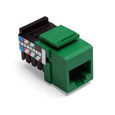 Leviton 41108-RV8 Voice Grade QuickPort Connector, 8P8C, Green