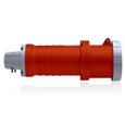 Leviton 4100C7W 100 Amp, 480 Volt 3-Phase, 3P, 4W, North American Pin & Sleeve Connector, Industrial Grade, IP67, Watertight - RED