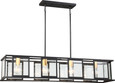 NUVO Lighting 60-6417 Payne, 4-Light, Island Pendant with Clear Beveled Glass