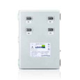 Leviton 6M304-CFG Medium Mini Meter MMU, 120/208V 3P/4W REF VOLTAGE, 4 Dual Element Meters, NEMA 4X, Current Transformers Not Included.