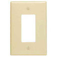 Leviton 84444-40 Single Gang, Stainless Steel Metal Wallplate, Satin Finish Standard Size, Type 302 - STAINLESS STEEL