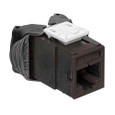 Leviton 5EUJK-RB5 Atlas-X1 Cat 5e UTP QuickPort Jack, Brown