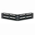 Leviton 5G597-U48 Cat 5e Universal Angled Patch Panel, 48 Port, 2RU