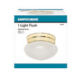 NUVO Lighting 60-6030 1-Light, 6in, Flush Mount, Small Frosted Grape Mushroom, Color retail packaging