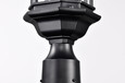 NUVO Lighting 60-6116 Hopkins Outdoor Collection 16in Small Post Light Pole Lantern, Matte Black Finish with Clear Glass