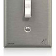 Leviton 84001-A40 Antimicrobial Treated Stainless Steel 1-Gang Toggle Switch Wallplate
