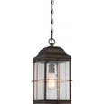 NUVO Lighting NUV-60-5836 Howell - 1 Light - Outdoor Hanging Lantern with 60W Vintage Lamp Included - Bronze with Copper Accents Finish