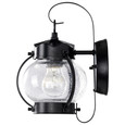 NUVO Lighting 60-632 1-Light, 11in, Wall Lantern, Onion Lantern with Clear Seed Glass