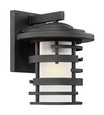NUVO Lighting 60-6402 Lansing, 1-Light, 12in, Outdoor Wall Lantern with Etched Glass