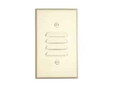 Leviton 78080 WALLPLATE, COLD ROLLED STEEL, PAINTED LIGHT ALMOND, STANDARD SIZE 1-GANG VERTICAL LOUVRE STRAP MOUNT.
