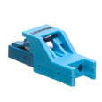 Leviton 4999K-LLC Secure Keyed LC Anaerobic Adhesive Duplex Connector, Keyed Color is Blue, use with Multimode or Single-mode fiber type applications.
