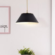 NUVO Lighting 60-7414 Dover, 3 Light, Large Pendant, Black with Vintage Brass