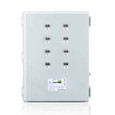 Leviton 6L308-CFG Large Mini Meter MMU, 120/208V 3P/4W REF VOLTAGE, 8 Dual Element Meters, NEMA 4X,  Current Transformers Not Included.