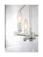 NUVO Lighting 60-7187 Bransel, 3 Light, Pendant Fixture, Brushed Nickel Finish with Clear Seeded Glass