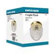 NUVO Lighting 60-6031 1-Light, 6in, Ceiling Fixture, Clear Pineapple Glass, Color retail packaging