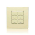 Leviton CKDBK-60I DLV Color Change Kit, IEC BS, 6 Buttons, Color: Ivory