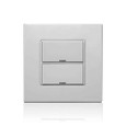 Leviton CKDBK-20G DLV Color Change Kit, IEC BS, 2 Buttons, Color: Gray