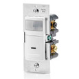 Leviton IPS15-1LZ Decora Motion Sensor, 180 Degree PIR In-Wall Switch, White, Ivory, Light Almond
