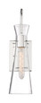 NUVO Lighting 60-6867 Bahari, 1-Light, Wall Sconce Fixture, Polished Nickel Finish with Clear Glass