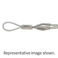 Leviton L8518 Flexible Rope Eye, Closed Mesh, Single Weave, Light Duty, Pulling Wire Mesh Grip 2.00 - 2.49 Cable Dia.Range, Short Length