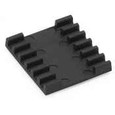 Leviton FSHHS-P06 Splice Holder, Heat Shrink Style, Plastic, Black, 6 Position (Must order in increments of 100)