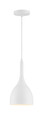 NUVO Lighting 60-7096 Bellcap, 1-Light, Small Pendant Fixture, Matte White Finish