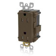 Leviton MT528 Lev-Lok Decora Plus Surge Protective Duplex Receptacle Outlet, Commercial Specification Grade, Tamper-Resistant, 15 Amp, 125 Volt, Modular, NEMA 5-15R, 2-Pole, 3-Wire, Self-Grounding - Brown Leviton MT528 Lev-Lok Decora Plus Surge Protective Duplex Receptacle Outlet, Commercial Specification Grade, Tamper-Resistant, 15 Amp, 125 Volt, Modular, NEMA 5-15R, 2-Pole, 3-Wire, Self-Grounding - Brown