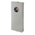 Leviton LP815-MC Outdoor Load Center Meter Combo Ringless, NEMA 3R with Main Breaker and Feed-Thru Lugs. 150A 8 Spaces. 22KA Interrupt Rating, Enclosure and Door. Meter Equipment Group (MEG) Approved.